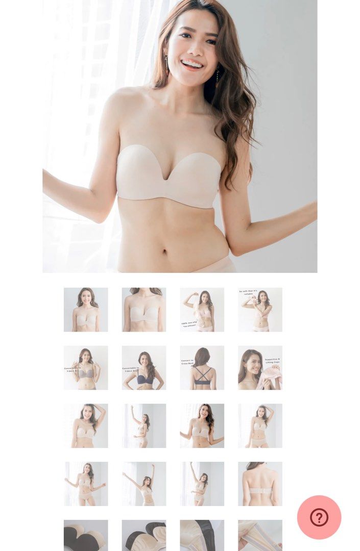 4th Gen X 100% Non-Slip Wireless Strapless Bra in Grey