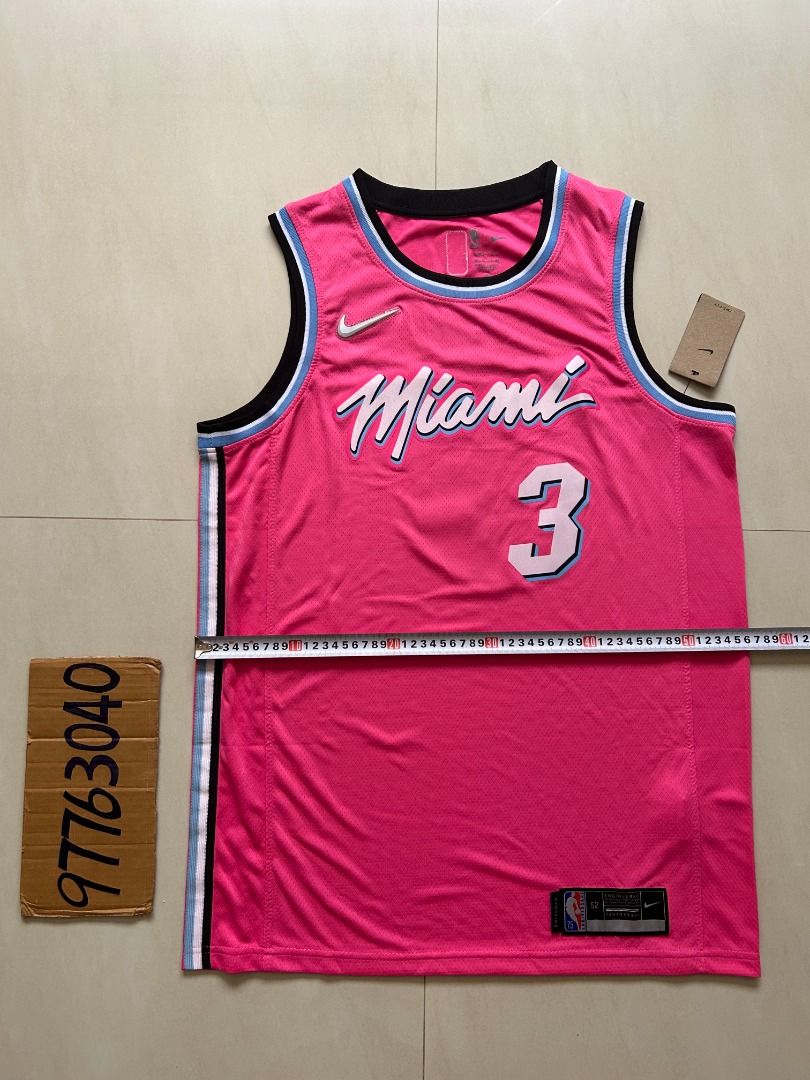 DWYANE WADE SIGNED MIAMI HEAT VICE SUNSET 44 SWINGMAN NBA JERSEY SOLD OUT  BAS