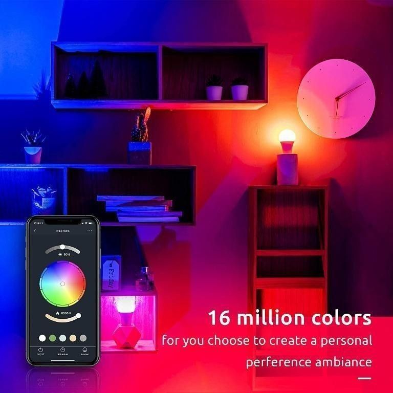 678 Lumiman Multi Color WiFi Smart LED Light Bulb Compatible