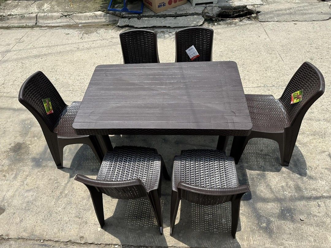 6SEATER JOLLY ALPHA RATTAN CHAIR