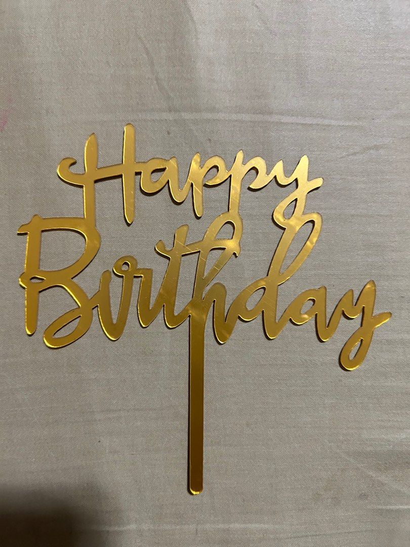 Acrylic Cake Topper (Category: Occasions & Party Supplies) located in Pasig City. Submitted by mixpicks (Listing ID 1255173885, Image 2). Description: .