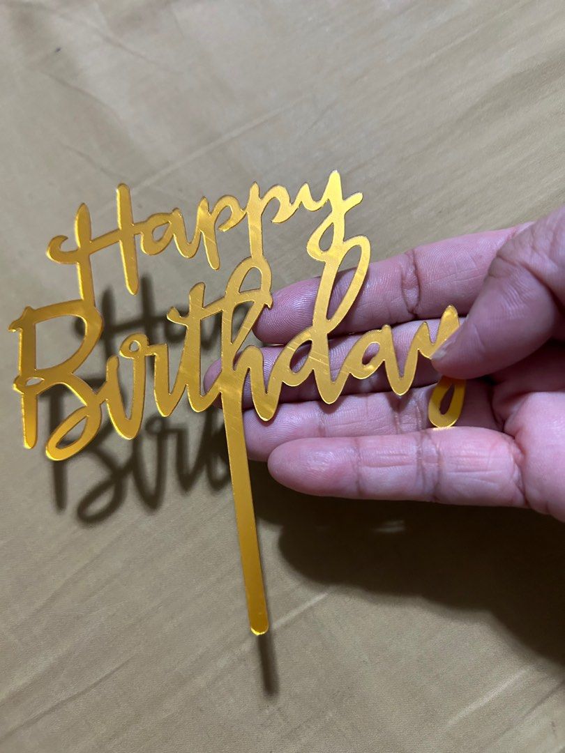 Acrylic Cake Topper (Category: Occasions & Party Supplies) located in Pasig City. Submitted by mixpicks (Listing ID 1255173885, Image 3). Description: .