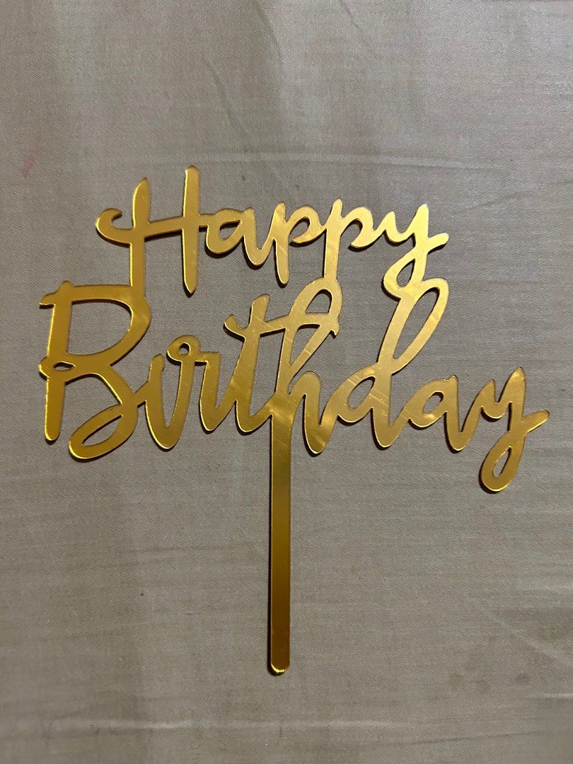 Acrylic Cake Topper (Category: Occasions & Party Supplies) located in Pasig City. Submitted by mixpicks (Listing ID 1255173885, Image 1). Description: .