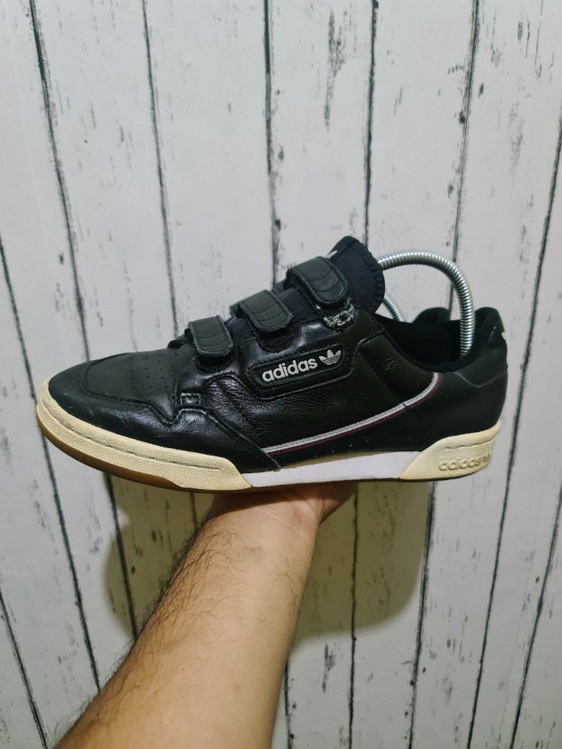 Adidas 80's Continental Velcro, Fesyen Pria, Sepatu Sneakers di