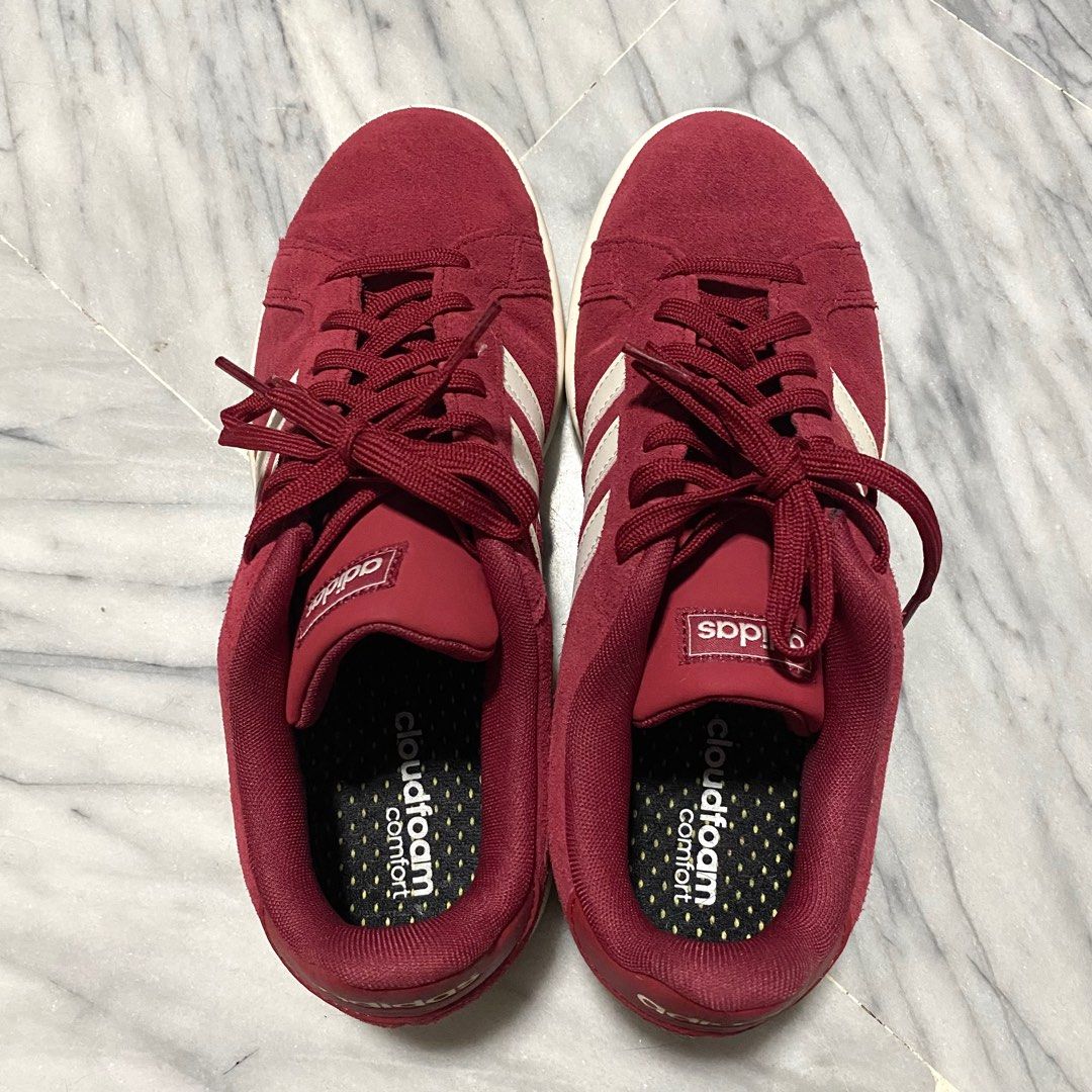 Maroon sale adidas cloudfoam