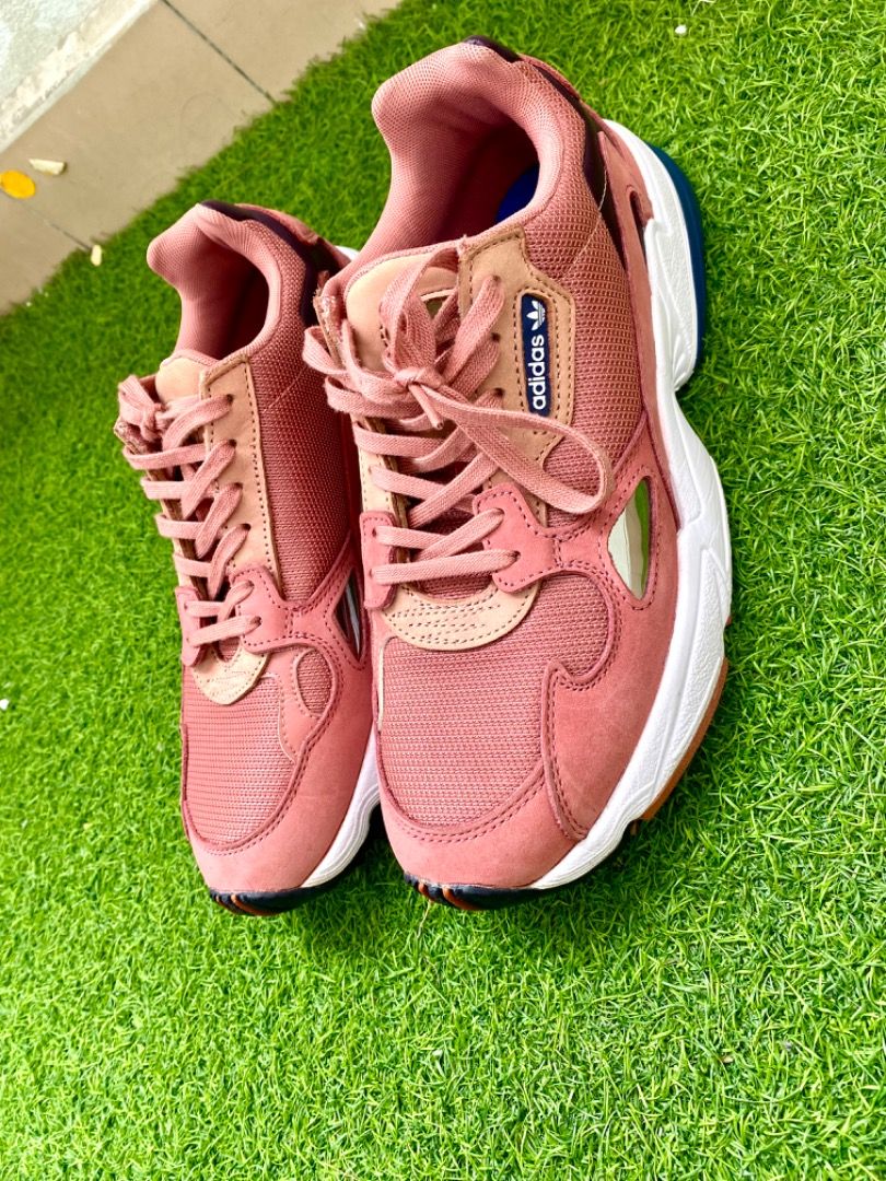 Adidas originals falcon raw pink trainers hot sale