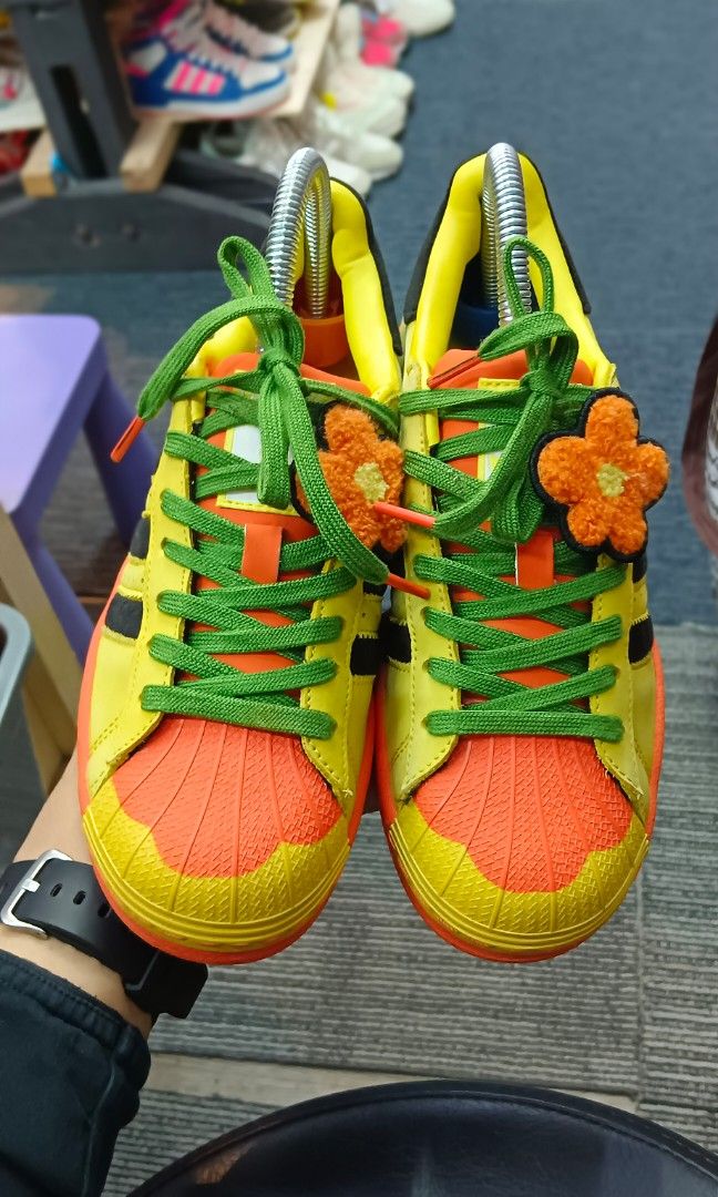Adidas superstar ii womens yellow sale