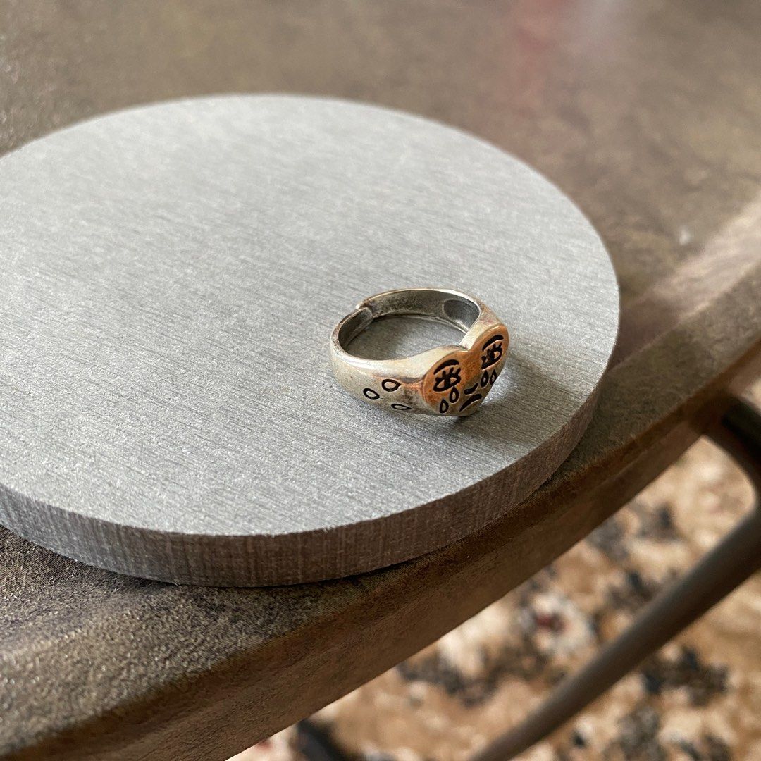 Adjustable heart ring hotsell