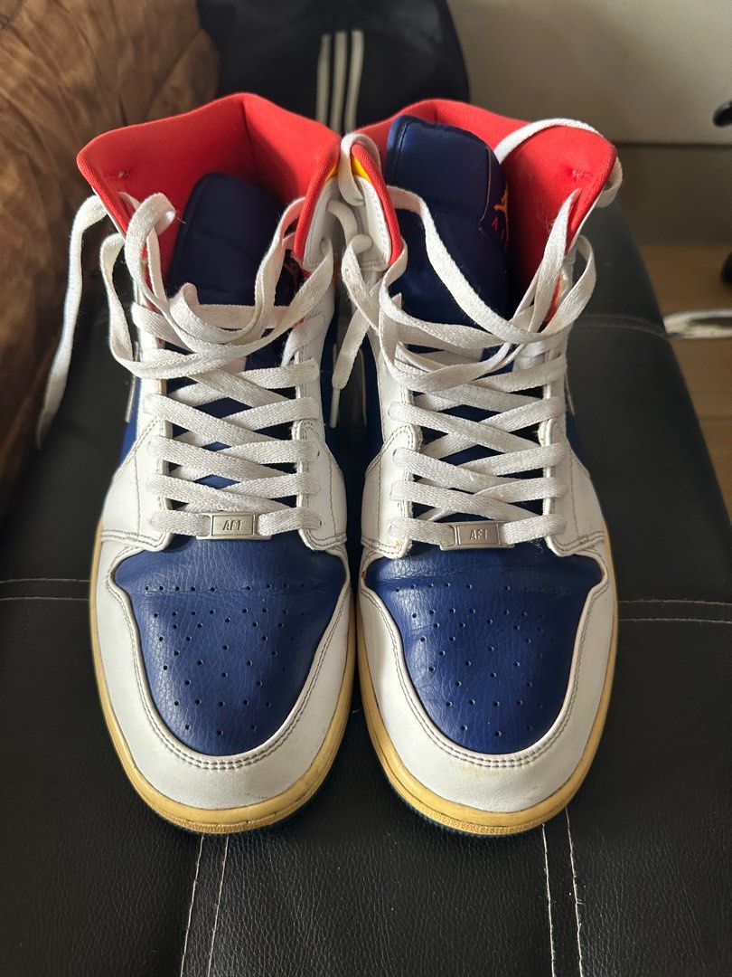 aj 1 mid royal blue laser orange