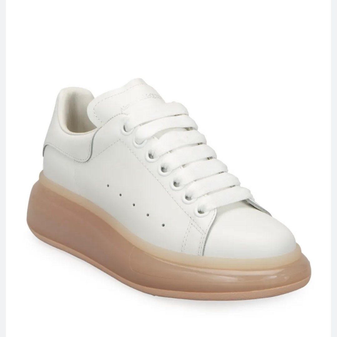 Alexander McQueen Sneakers Pink Transparent Heel Women s Fashion