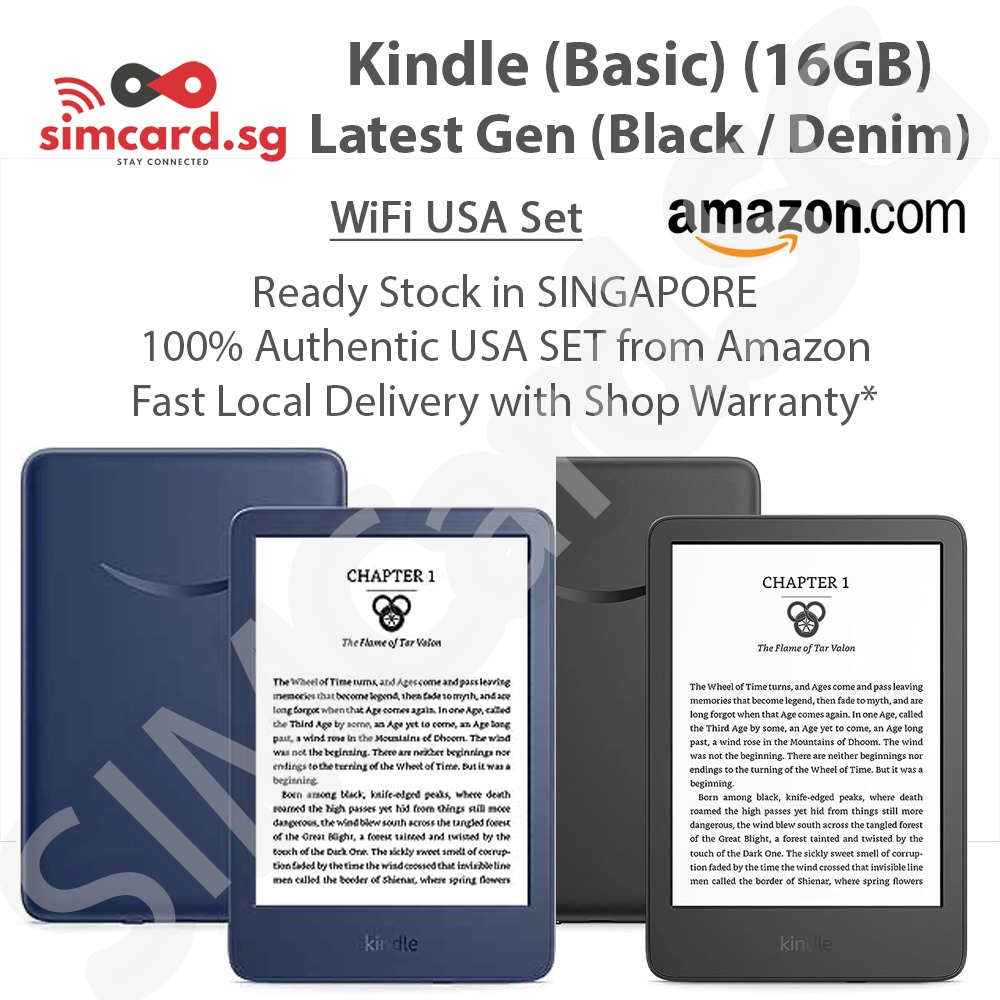 Amazon Kindle Basic (Latest Generation, 11th Generation 2022 USBC