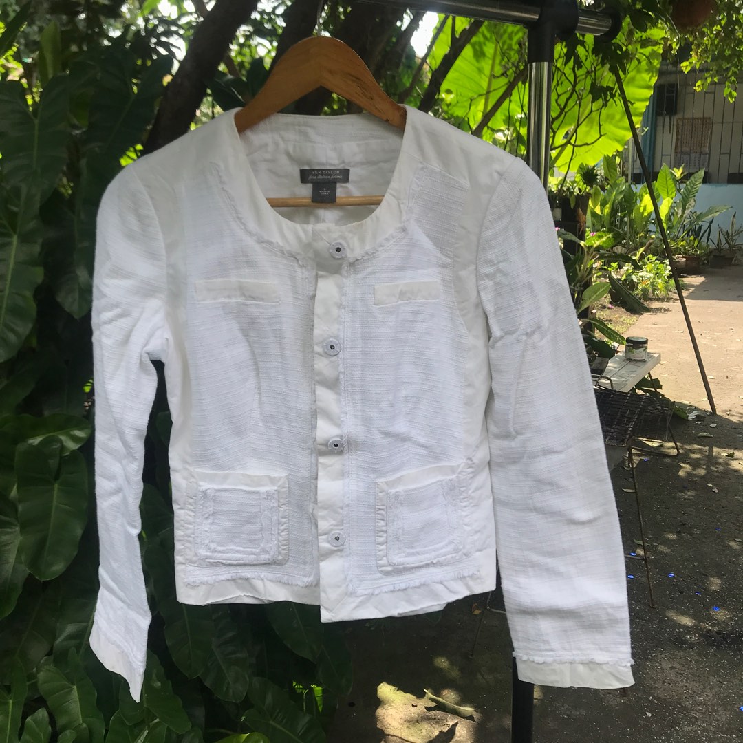 Ann taylor white coat online