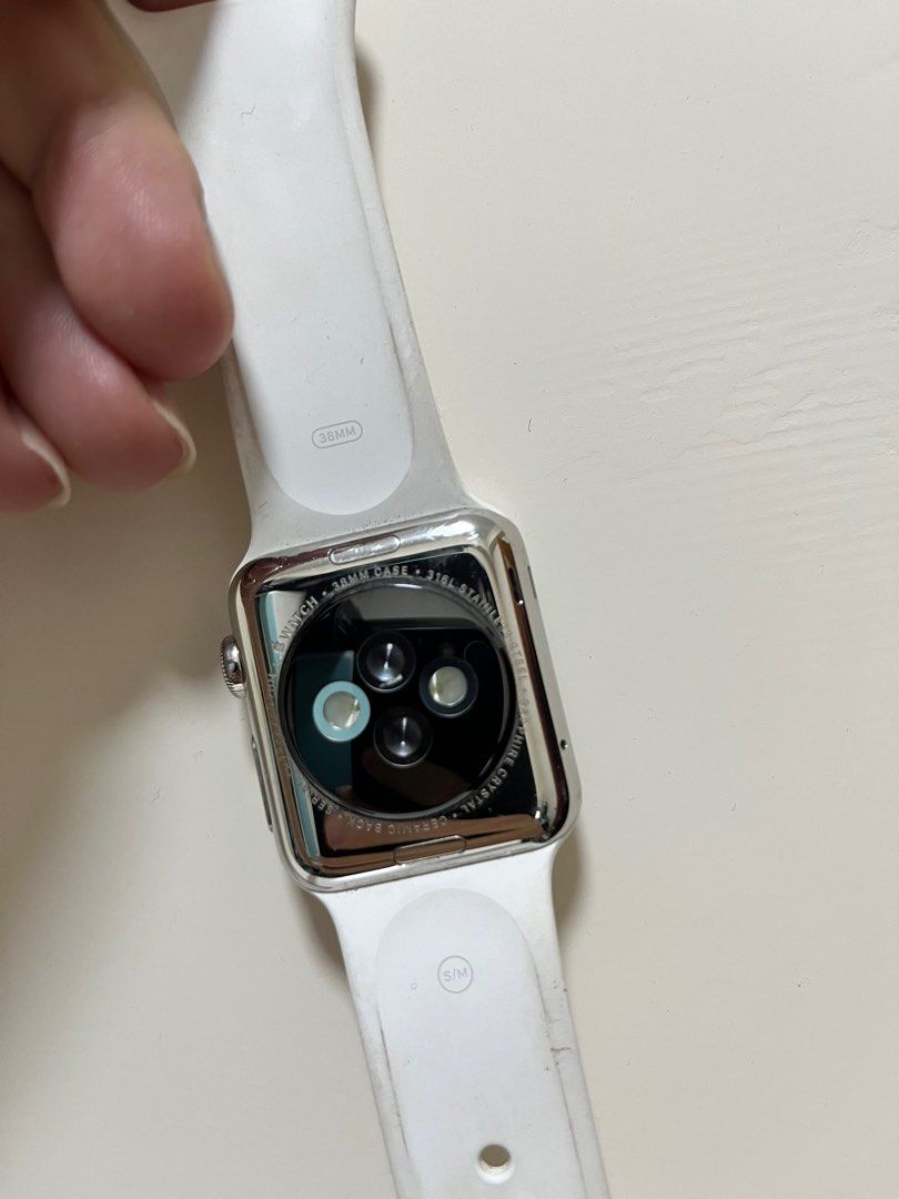 Apple Watch 38mm 316不鏽鋼（第一代）初代, 手提電話, 智能穿戴裝置及