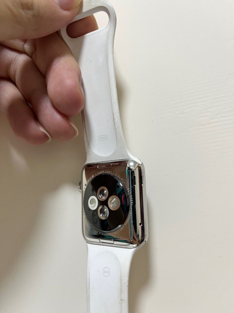 Apple Watch 38mm 316不鏽鋼（第一代）初代, 手提電話, 智能穿戴裝置及