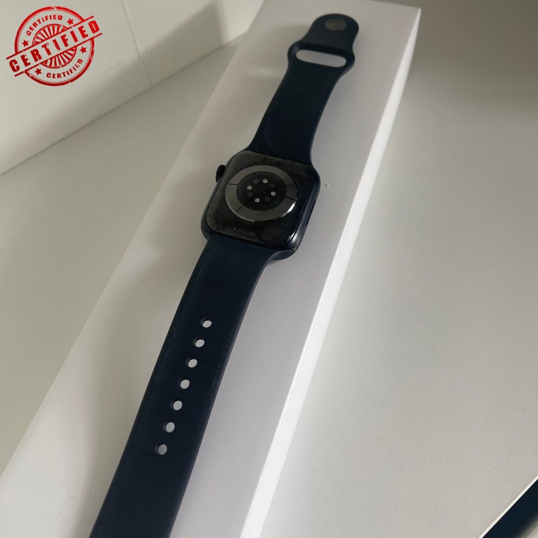 Apple Watch 8 Series Midnight Aluminium Case with Midnight Sport Band for Sale