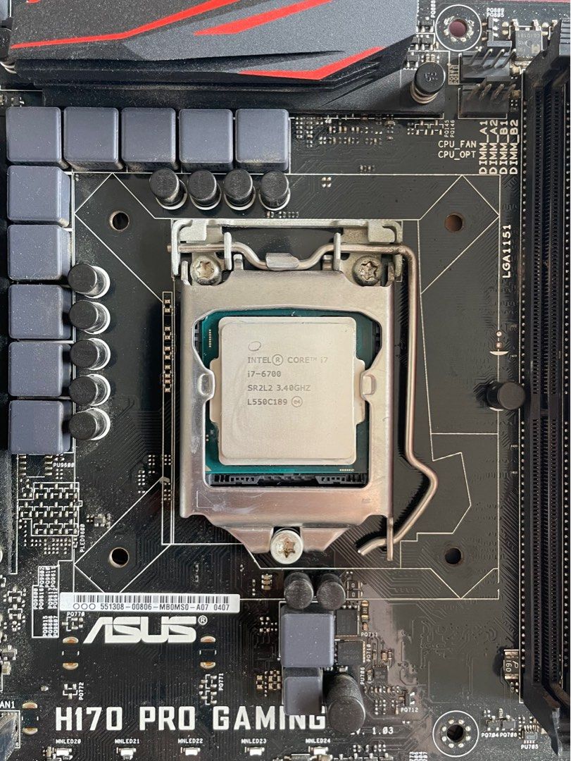 ASUS H170-PRO & Intel 第6世代Core i7-6700 - PCパーツ