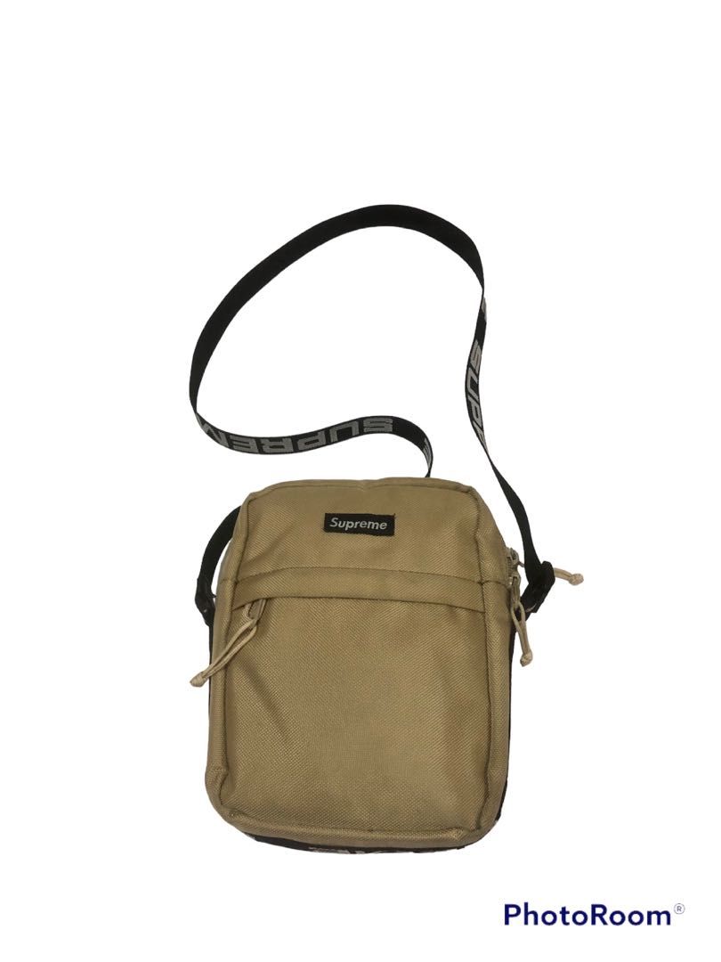 Khaki supreme shoulder on sale bag