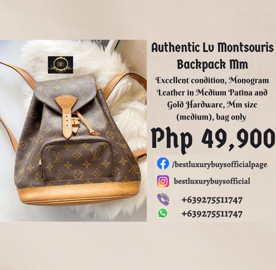 AUTHENTIC BRANDNEW LV MONTSOURIS BACKPACK EMPREINTE, Luxury, Bags & Wallets  on Carousell