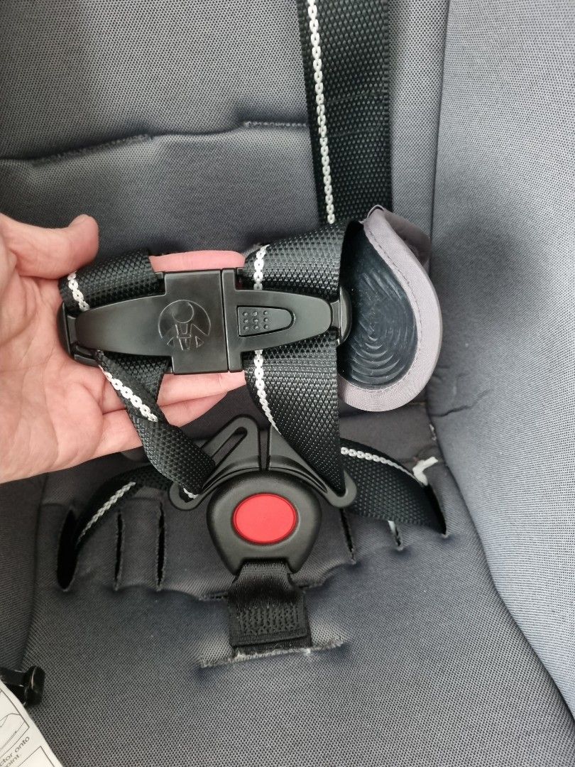 How do i loosen the straps on a graco car seat top