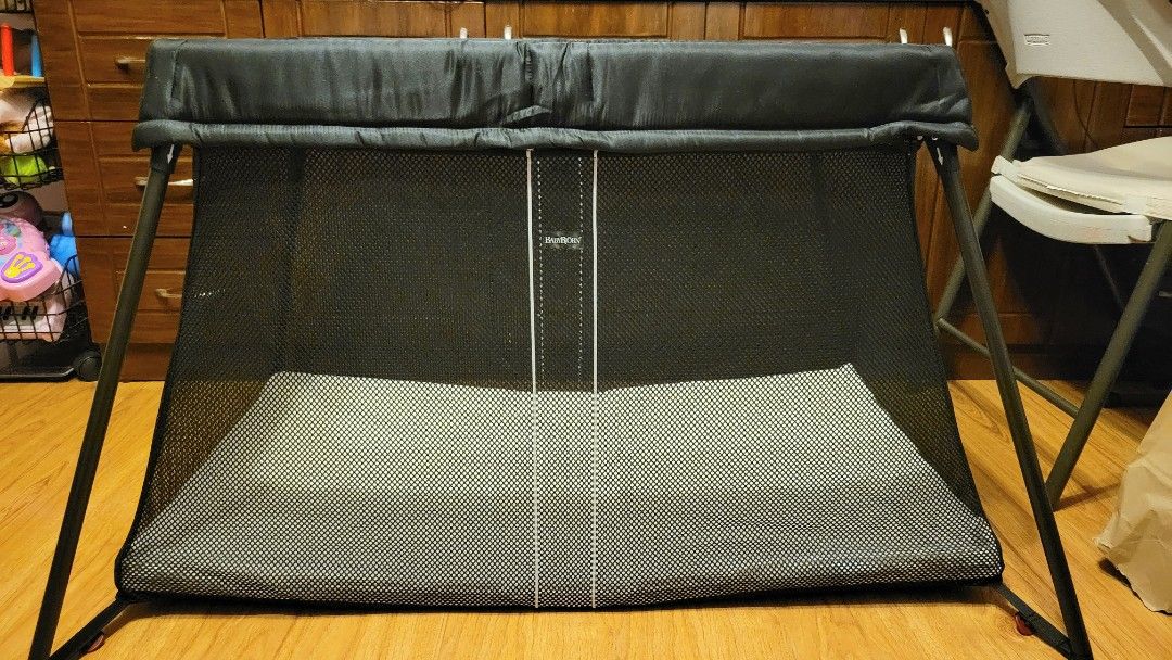 BabyBjorn Travel Cot Light (Black), Babies & Kids, Baby Nursery & Kids