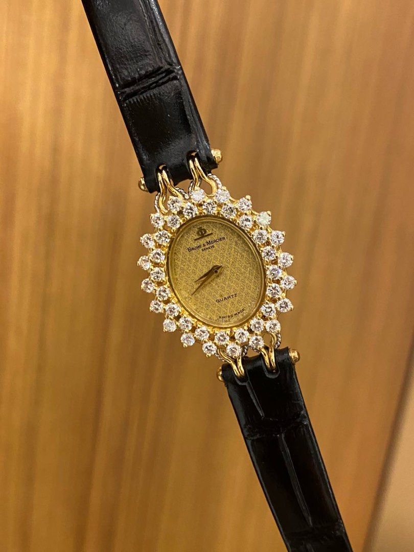 Baume mercier 18k gold diamond deals watch