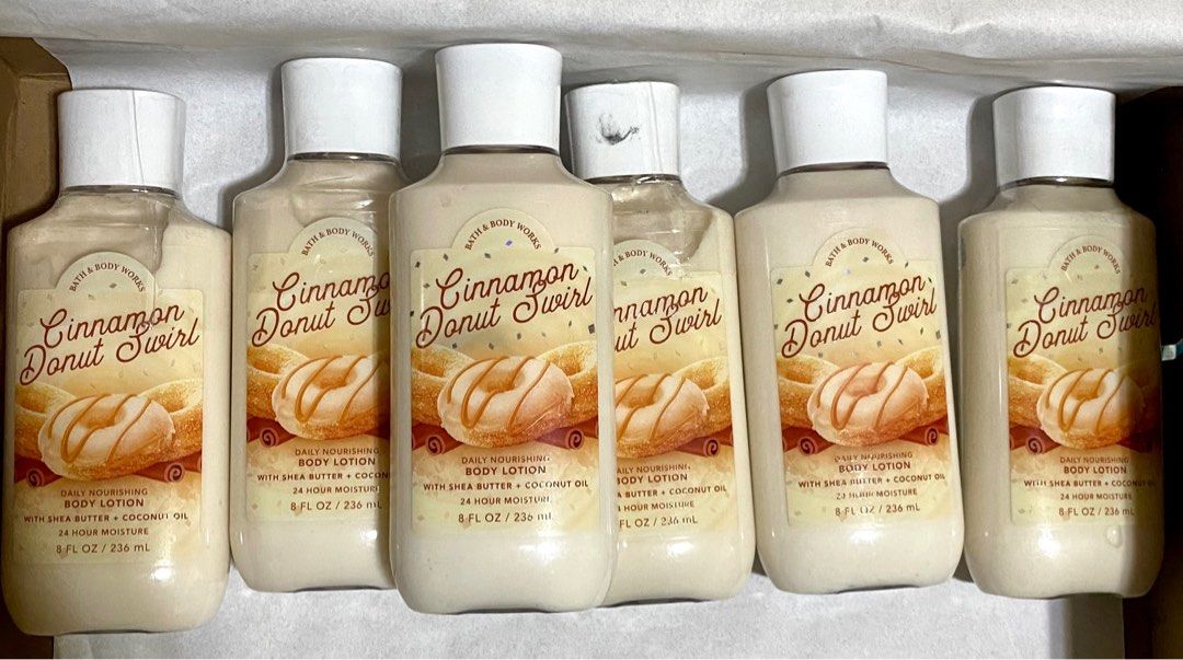 BBW Cinnamon Donut Swirl Lotion, Beauty & Personal Care, Bath & Body