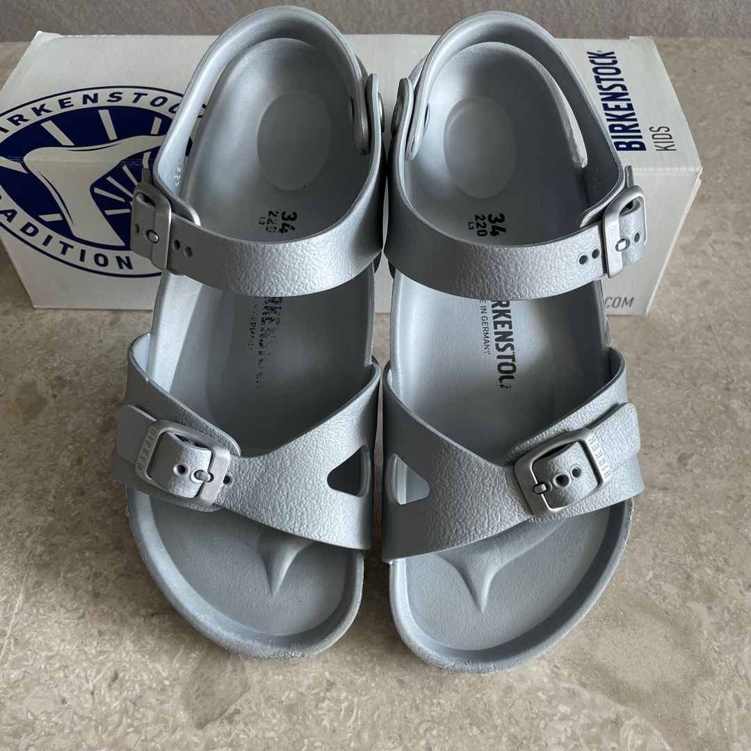 birkenstock rio eva silver