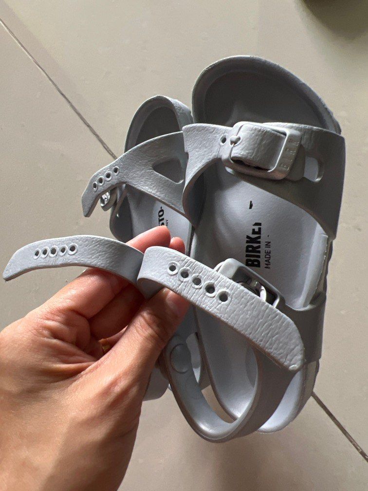 birkenstock rio eva silver