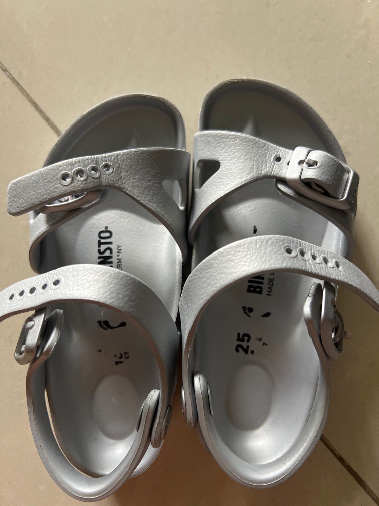 birkenstock rio eva silver