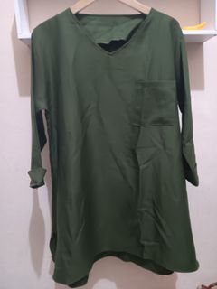 Blouse Hijau Tunik Hijau
