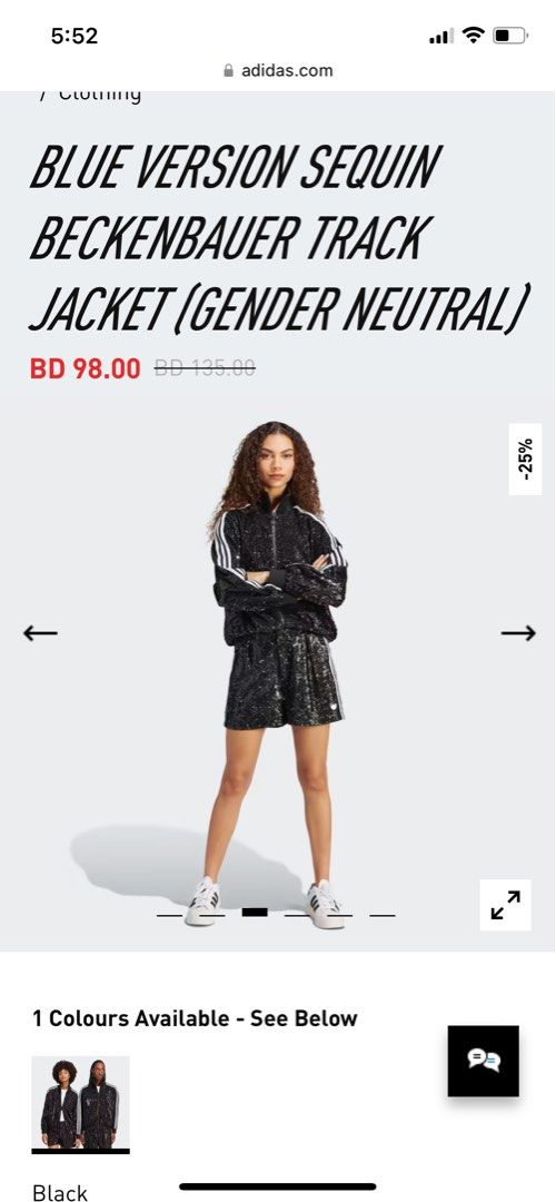 Adidas sale sequin jacket