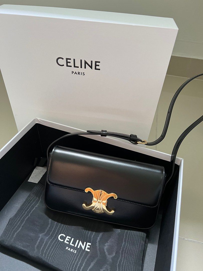 Celine black shoulder bag shop