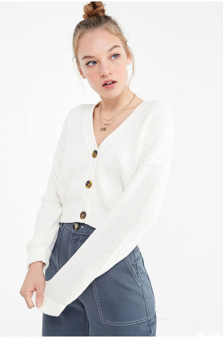 Urban outfitters cream cardigan new arrivals