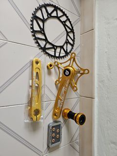 Bolany Feather Lightweight Crankset (Gold)