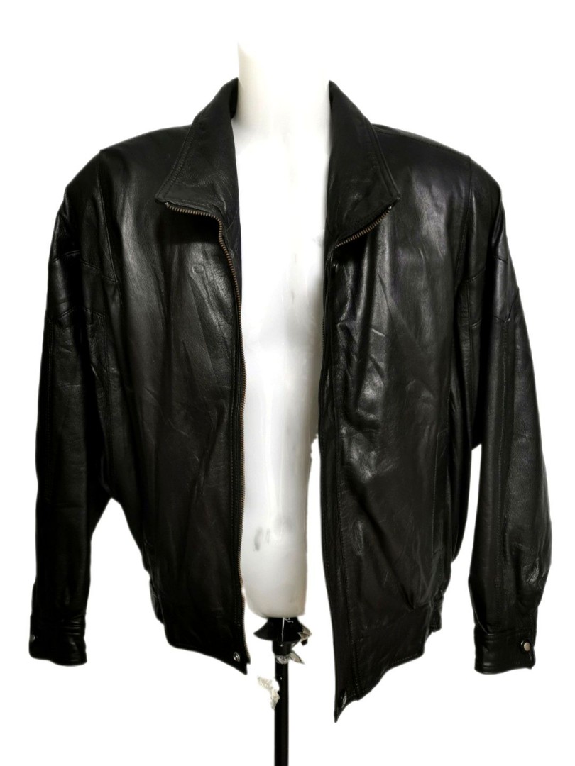 Men Bomber Leather Jacket Unisex Jacket Oversea, Men's Fashion, Coats ...