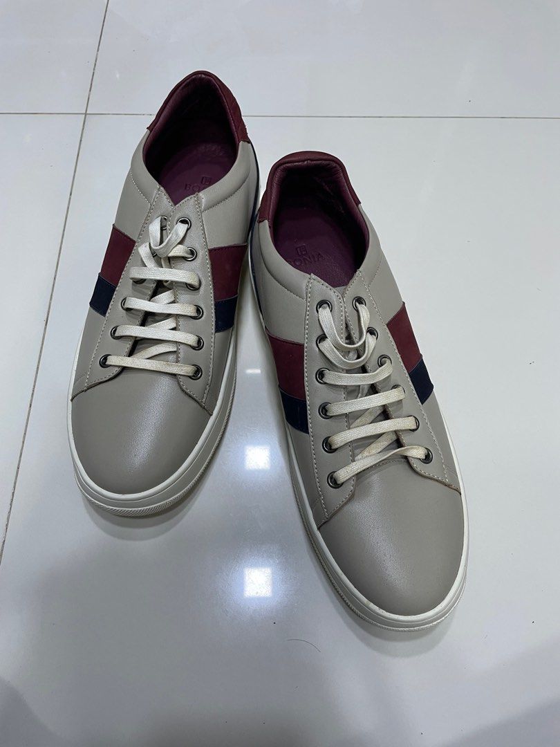 Mens gray leather sneakers new arrivals