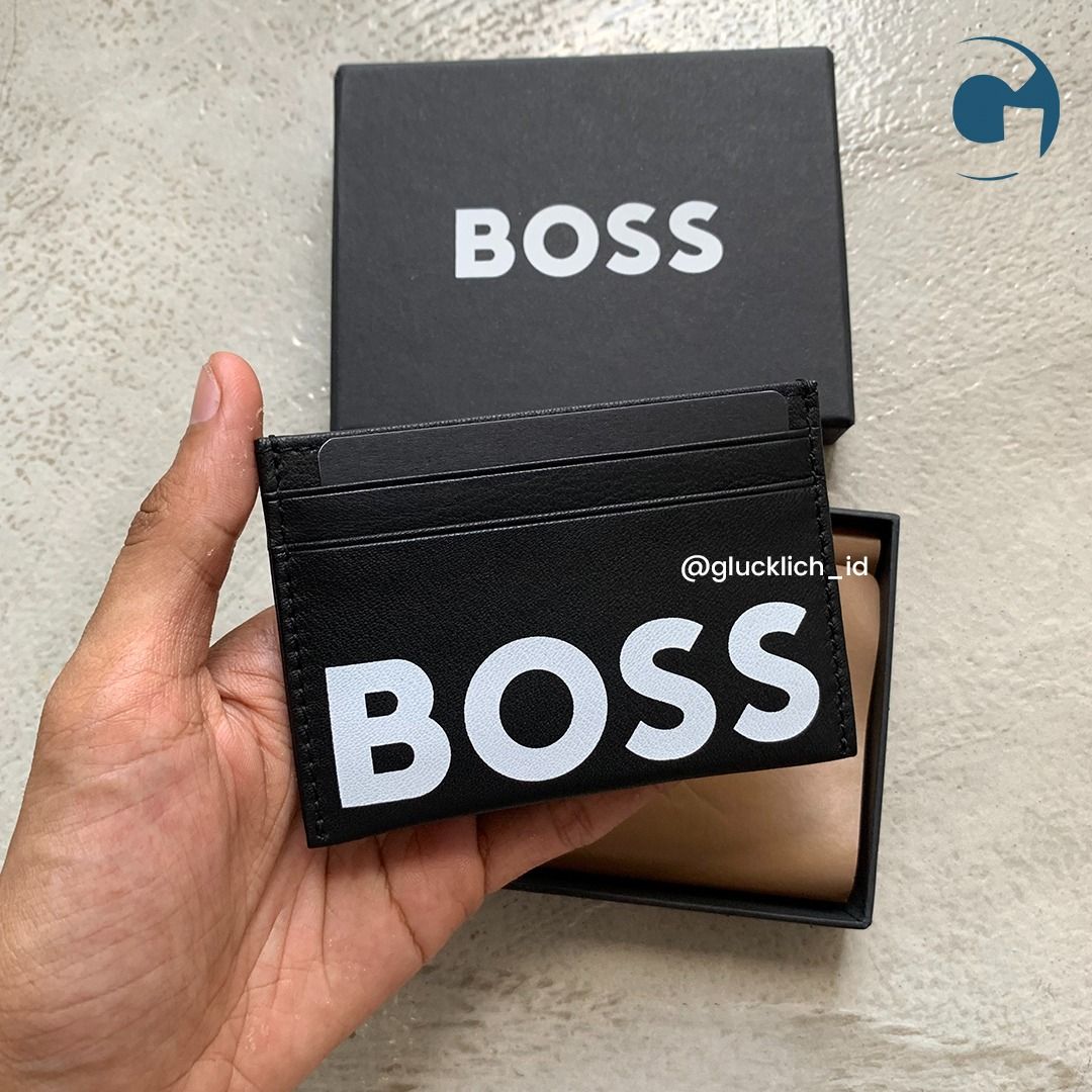 BOSS, Black Printed Card Holder