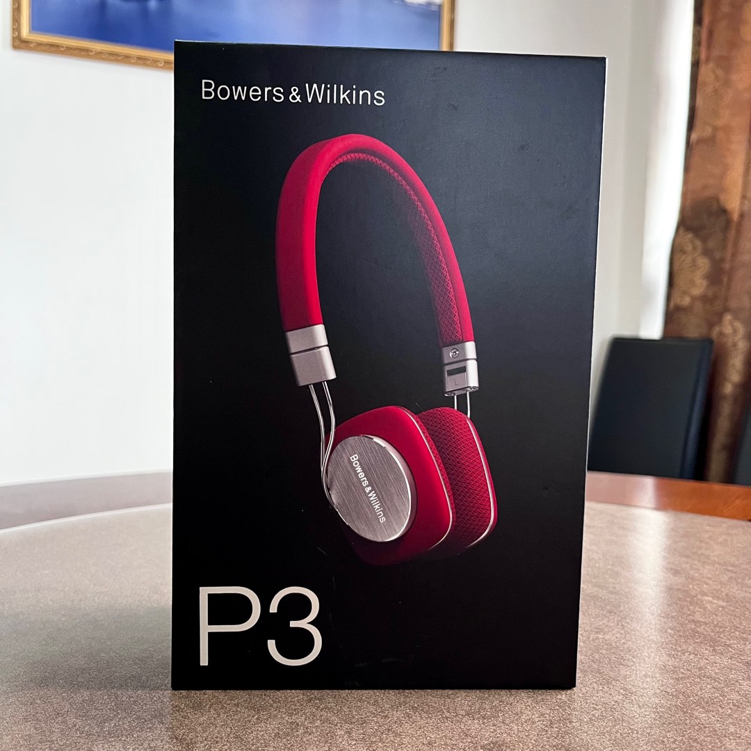 Bowers & Wilkins P3 Mobile Headphones Red/Grey B&W 耳機, 音響器材