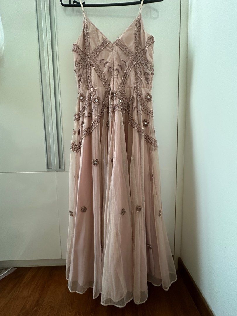 star beaded dress Starlina Square Neck Beaded Mini Dress