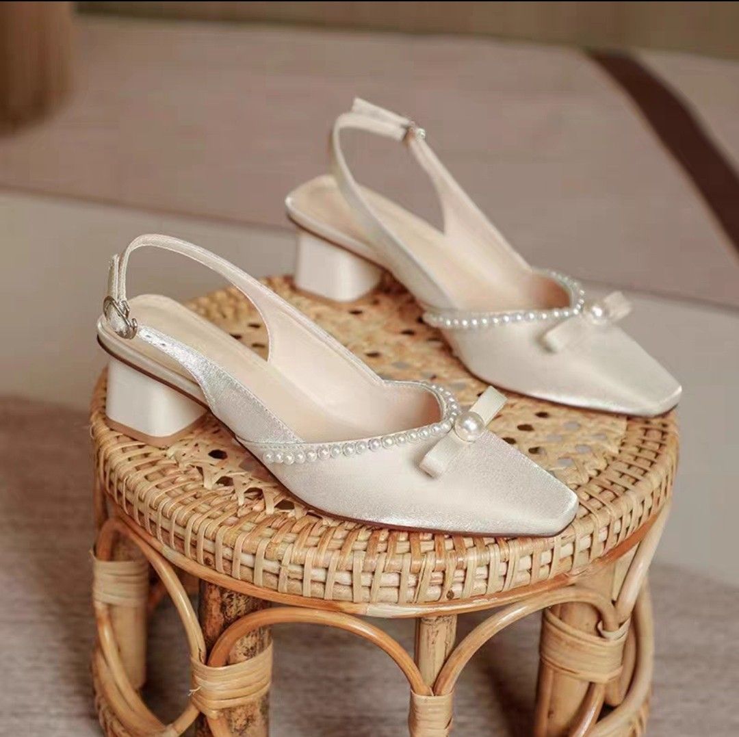 White pearl shoes sale