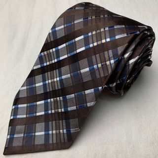 Brown Plaid Essential Necktie