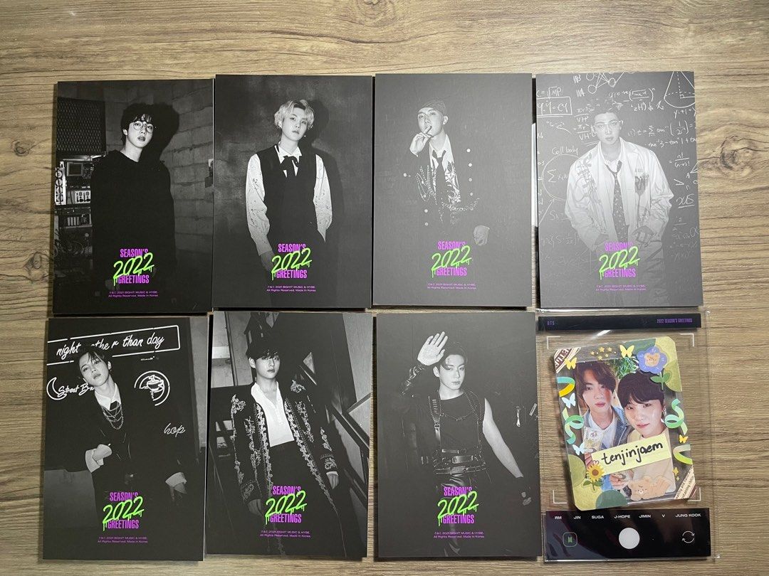 BTS season's greetings 2022 postcard set (complete), Toys