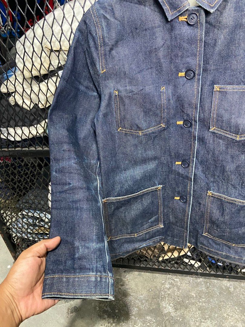 Bulle De Savon Japanese Brand Denim Raw Jacket, Women's Fashion, Coats,  Jackets and Outerwear on Carousell