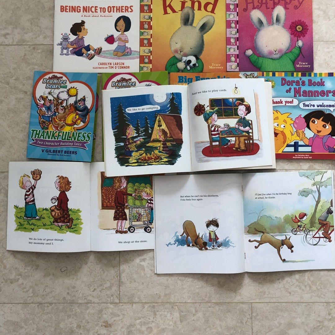 Bundle of 13 English soft cover pictorial picture story books