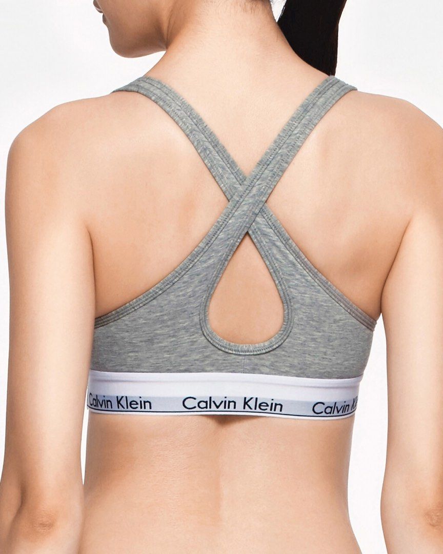 Authentic/Original] Calvin Klein Modern Cotton Lift Plunge Bra