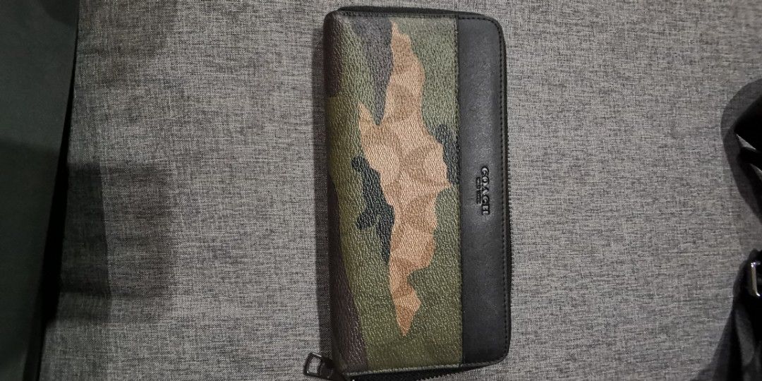 Camo coach clearance wallet