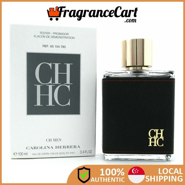 Carolina Herrera CH Men EDT for Men 100ml Tester Brand New 100 Authentic Perfume FragranceCart Eau de Toilette Black Gold Amber Spicy CHHC
