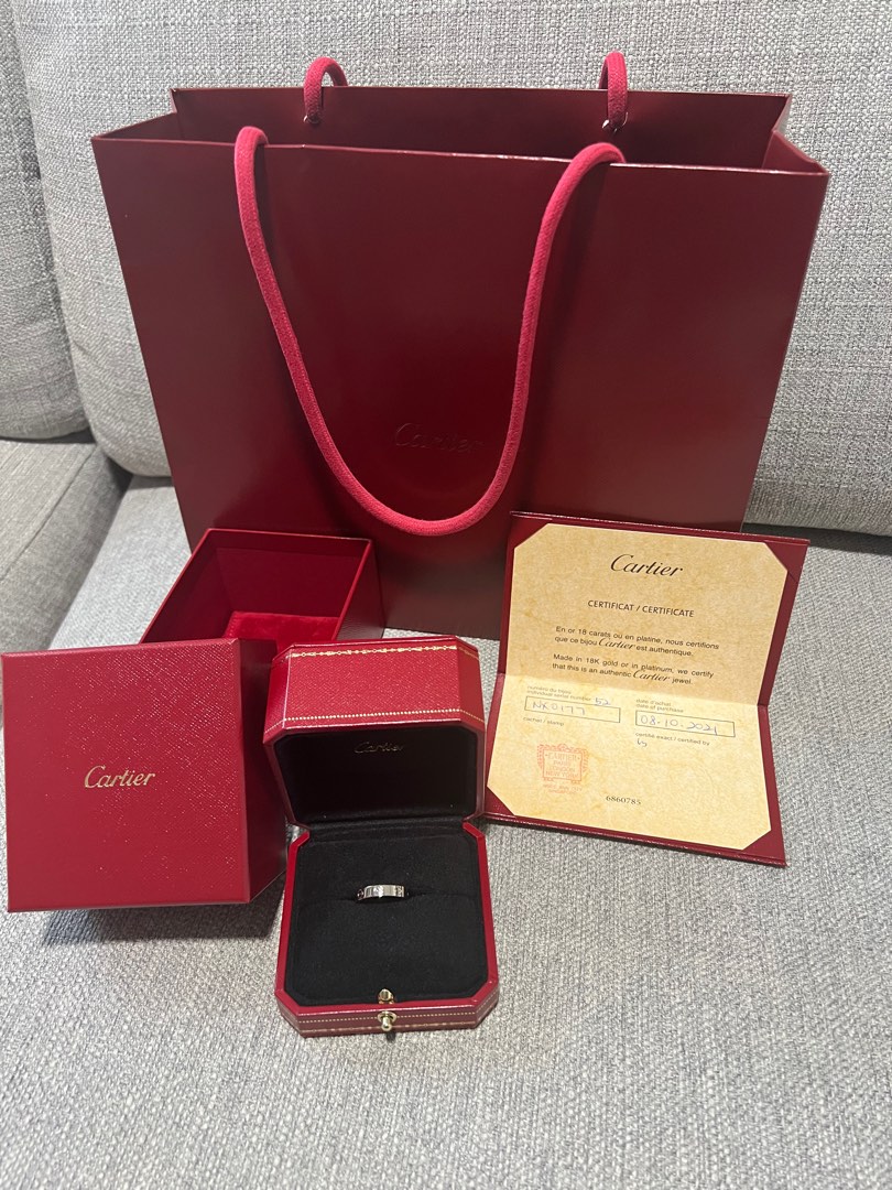 Cartier Love Ring in white gold