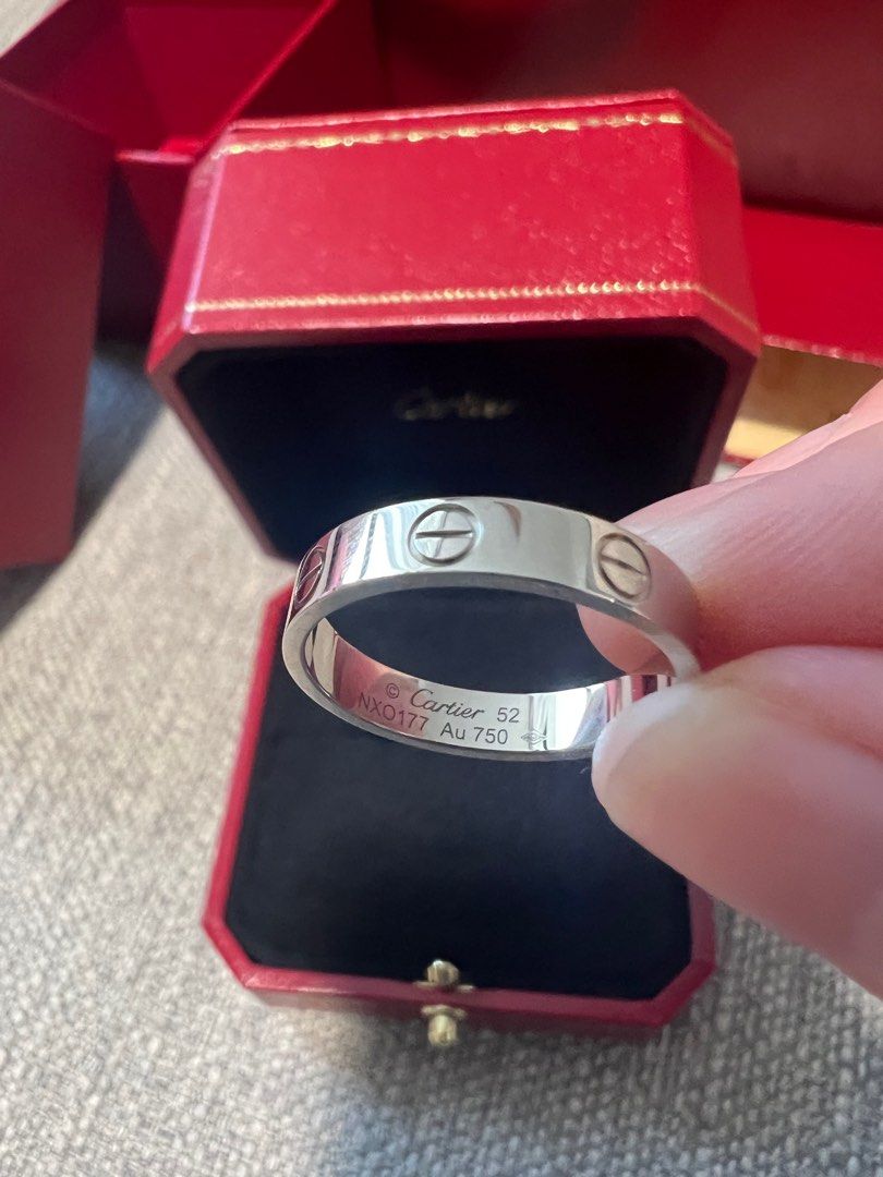 Cartier love cheap ring silver