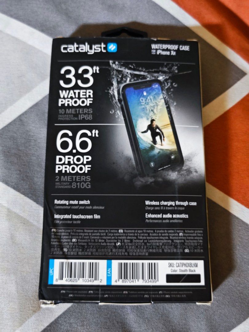 Catalyst Waterproof Case for iPhone Xr (Category: Cases & Sleeves) located in Calamba. Submitted by vincen.z (Listing ID 1255030177, Image 2). Description: FS: Catalyst Waterproof Case for iPhone Xr - Authentic NOT dupe - Brand New; box is just slightly dented as it was kept in a cabinet for so long My price: ₱1200 📍 preferably meetups around SM Calamba / Solenad Nuvali / or even around Alabang, Makati, BGC area 🛵 can also ship via Lalamove at 